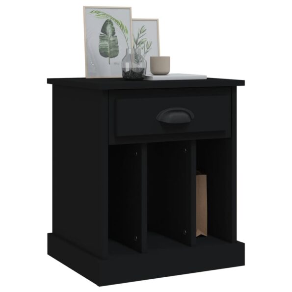 vidaXL Nočné stolíky 2 ks čierne 43x36x50 cm – Obrázok 4