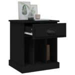 vidaXL Nočné stolíky 2 ks čierne 43x36x50 cm – Obrázok 5