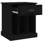 vidaXL Nočné stolíky 2 ks čierne 43x36x50 cm – Obrázok 7