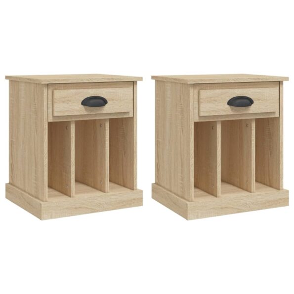vidaXL Nočné stolíky 2 ks dub sonoma 43x36x50 cm – Obrázok 2