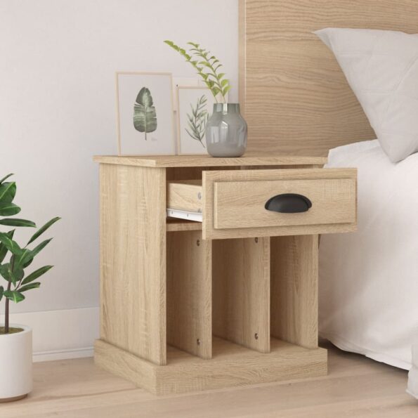 vidaXL Nočné stolíky 2 ks dub sonoma 43x36x50 cm – Obrázok 3