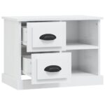 vidaXL Nočný stolík lesklý biely 60x35,5x45 cm – Obrázok 6