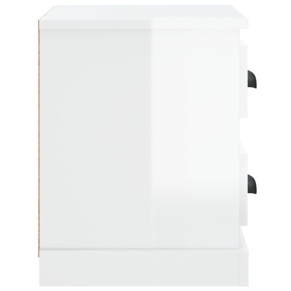 vidaXL Nočný stolík lesklý biely 60x35,5x45 cm – Obrázok 8