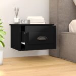 vidaXL Nástenné nočné stolíky 2 ks čierne 41,5x36x28cm – Obrázok 3