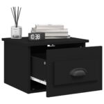 vidaXL Nástenné nočné stolíky 2 ks čierne 41,5x36x28cm – Obrázok 4