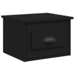 vidaXL Nástenné nočné stolíky 2 ks čierne 41,5x36x28cm – Obrázok 5