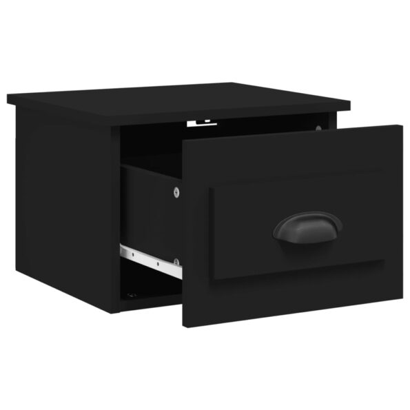 vidaXL Nástenné nočné stolíky 2 ks čierne 41,5x36x28cm – Obrázok 6