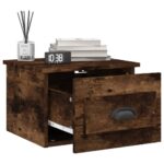 vidaXL Nástenný nočný stolík dymový dub 41,5x36x28cm – Obrázok 4
