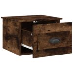 vidaXL Nástenný nočný stolík dymový dub 41,5x36x28cm – Obrázok 5