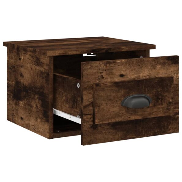 vidaXL Nástenný nočný stolík dymový dub 41,5x36x28cm – Obrázok 5