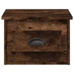 vidaXL Nástenný nočný stolík dymový dub 41,5x36x28cm – Obrázok 6