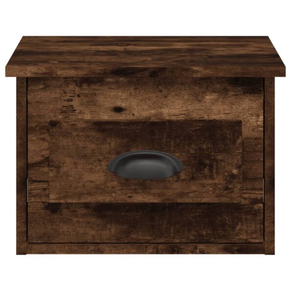 vidaXL Nástenný nočný stolík dymový dub 41,5x36x28cm – Obrázok 6