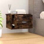 vidaXL Nástenné nočné stolíky 2 ks dymový dub 41,5x36x28cm – Obrázok 3