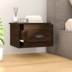 vidaXL Nástenné nočné stolíky 2 ks hnedý dub 41,5x36x28cm – Obrázok 3