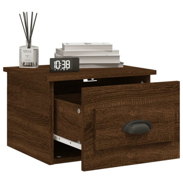 vidaXL Nástenné nočné stolíky 2 ks hnedý dub 41,5x36x28cm – Obrázok 4