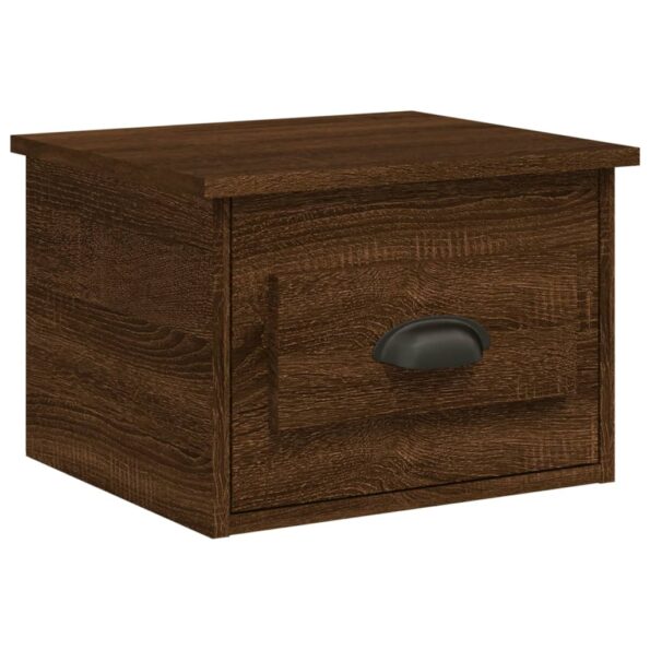 vidaXL Nástenné nočné stolíky 2 ks hnedý dub 41,5x36x28cm – Obrázok 5