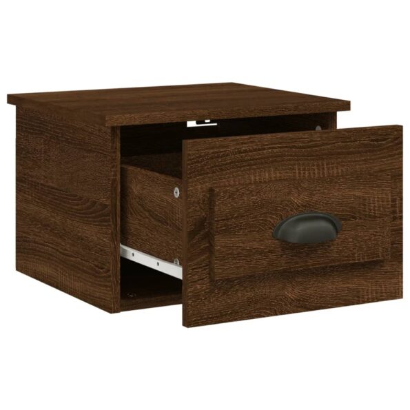 vidaXL Nástenné nočné stolíky 2 ks hnedý dub 41,5x36x28cm – Obrázok 6