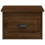vidaXL Nástenné nočné stolíky 2 ks hnedý dub 41,5x36x28cm – Obrázok 7