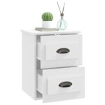 vidaXL Nástenný nočný stolík biely 41,5x36x53 cm – Obrázok 5