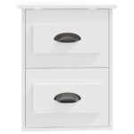vidaXL Nástenný nočný stolík biely 41,5x36x53 cm – Obrázok 7