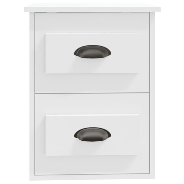 vidaXL Nástenný nočný stolík biely 41,5x36x53 cm – Obrázok 7