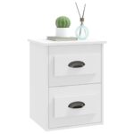vidaXL Nástenné nočné stolíky 2 ks biele 41,5x36x53 cm – Obrázok 5