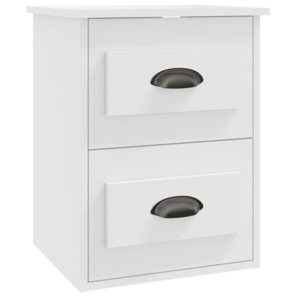 vidaXL Nástenné nočné stolíky 2 ks biele 41,5x36x53 cm – Obrázok 7