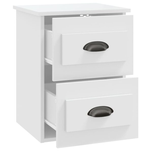vidaXL Nástenné nočné stolíky 2 ks biele 41,5x36x53 cm – Obrázok 8