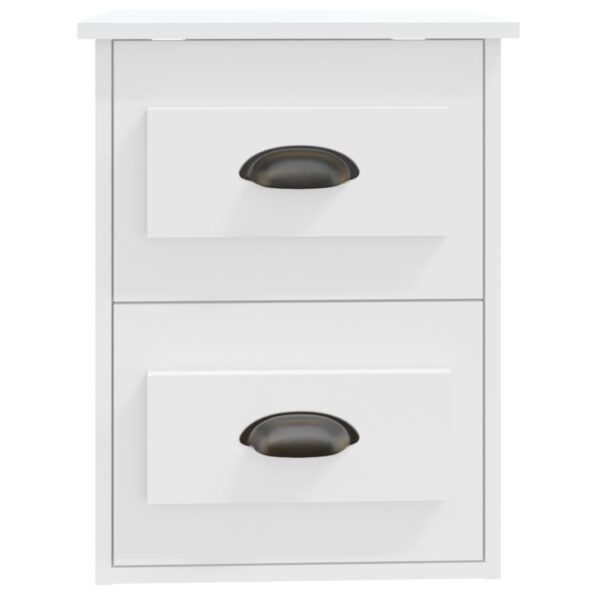 vidaXL Nástenné nočné stolíky 2 ks biele 41,5x36x53 cm – Obrázok 9