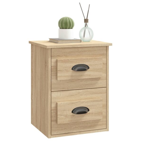 vidaXL Nástenné nočné stolíky 2 ks dub sonoma 41,5x36x53 cm – Obrázok 5