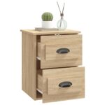 vidaXL Nástenné nočné stolíky 2 ks dub sonoma 41,5x36x53 cm – Obrázok 6