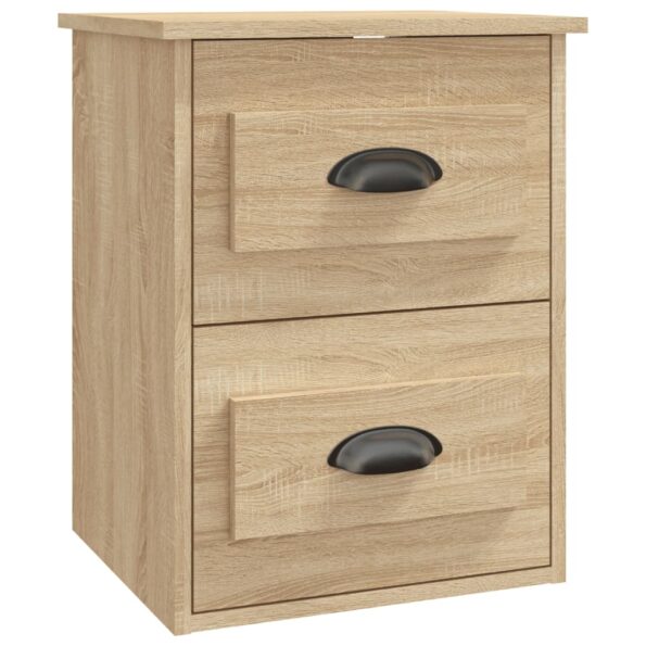 vidaXL Nástenné nočné stolíky 2 ks dub sonoma 41,5x36x53 cm – Obrázok 7