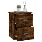 vidaXL Nástenné nočné stolíky 2 ks dymový dub 41,5x36x53 cm – Obrázok 6