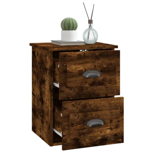 vidaXL Nástenné nočné stolíky 2 ks dymový dub 41,5x36x53 cm – Obrázok 6