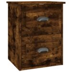 vidaXL Nástenné nočné stolíky 2 ks dymový dub 41,5x36x53 cm – Obrázok 7