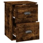 vidaXL Nástenné nočné stolíky 2 ks dymový dub 41,5x36x53 cm – Obrázok 8