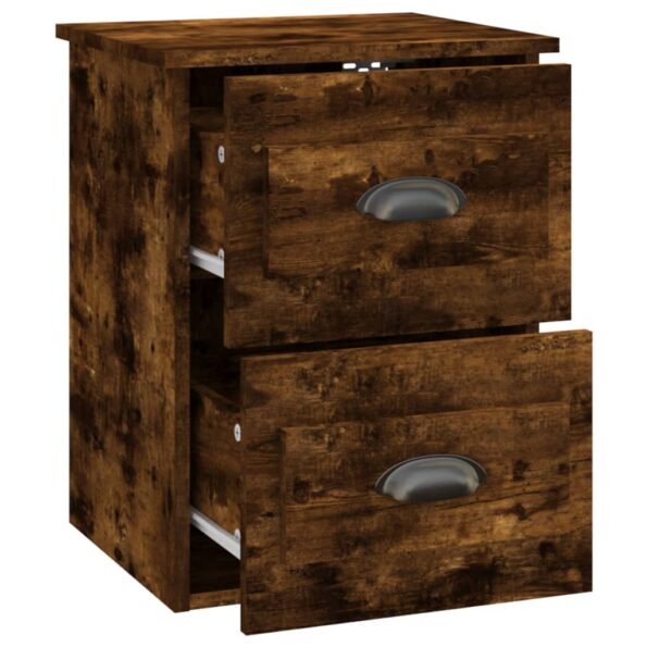 vidaXL Nástenné nočné stolíky 2 ks dymový dub 41,5x36x53 cm – Obrázok 8
