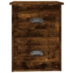 vidaXL Nástenné nočné stolíky 2 ks dymový dub 41,5x36x53 cm – Obrázok 9