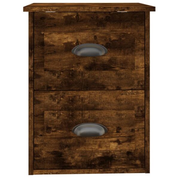 vidaXL Nástenné nočné stolíky 2 ks dymový dub 41,5x36x53 cm – Obrázok 9