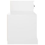 vidaXL Botník biely 100x42x60 cm spracované drevo – Obrázok 7