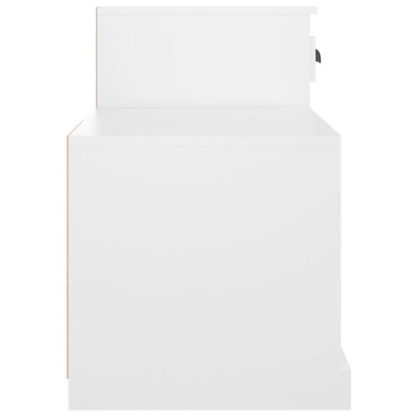 vidaXL Botník biely 100x42x60 cm spracované drevo – Obrázok 7