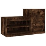 vidaXL Botník dymový dub 100x42x60 cm kompozitné drevo – Obrázok 2