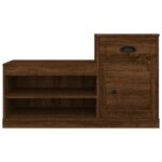 vidaXL Botník hnedý dub 100x42x60 cm kompozitné drevo – Obrázok 6