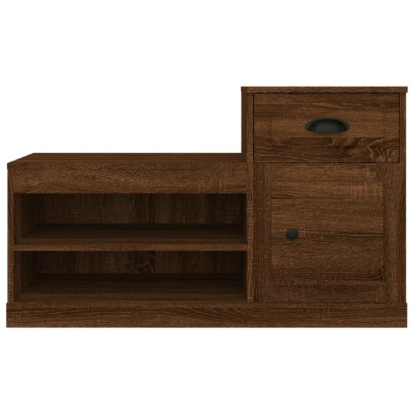 vidaXL Botník hnedý dub 100x42x60 cm kompozitné drevo – Obrázok 6