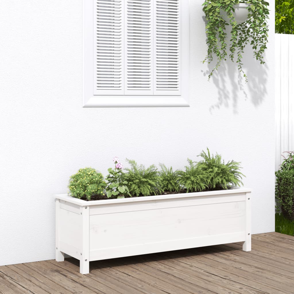 VXL8720845810047_m_en_hd_1.jpg vidaXL Záhradný vyvýšený záhon biely 119,5x40x39 cm masívna borovica – Obrázok 1