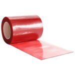 vidaXL Záves do dverí červený 300 mm x 2,6 mm 25 m PVC – Obrázok 4