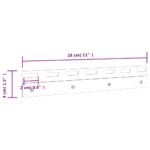 vidaXL Spojovacie platničky 4 ks strieborné 28 cm nehrdzavejúca oceľ – Obrázok 6