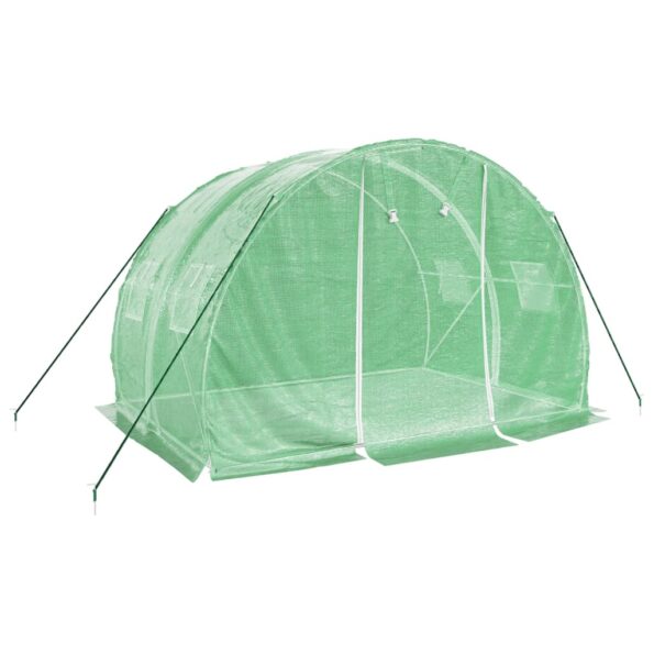 vidaXL Fóliovník s oceľovým rámom zelený 6 m² 3x2x2 m – Obrázok 3