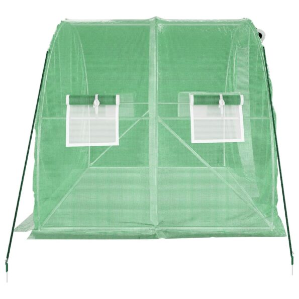 vidaXL Fóliovník s oceľovým rámom zelený 6 m² 3x2x2 m – Obrázok 5