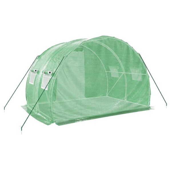 vidaXL Fóliovník s oceľovým rámom zelený 6 m² 3x2x2 m – Obrázok 6